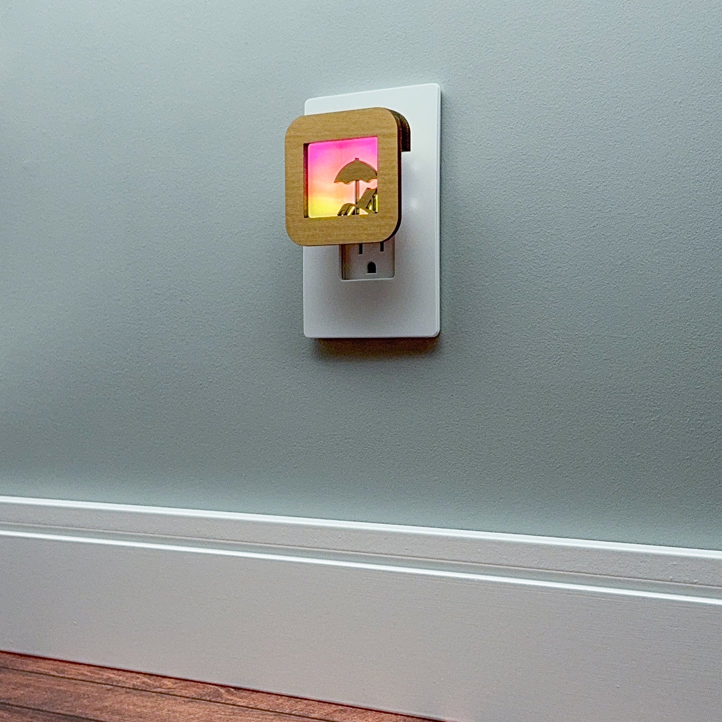 Beach Umbrella and Chair Night Light