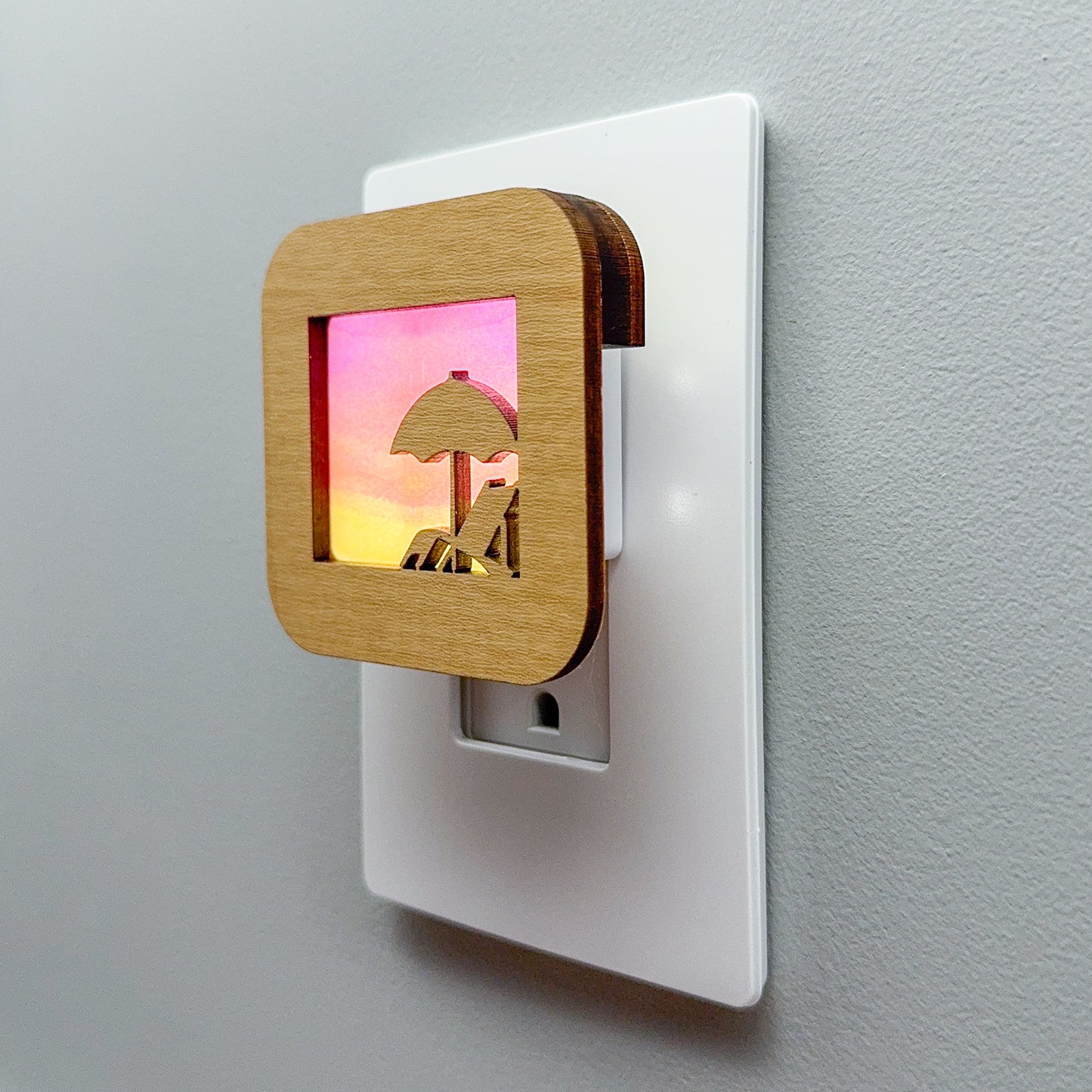 Beach Umbrella and Chair Night Light