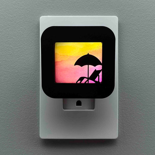 Beach Umbrella and Chair Night Light