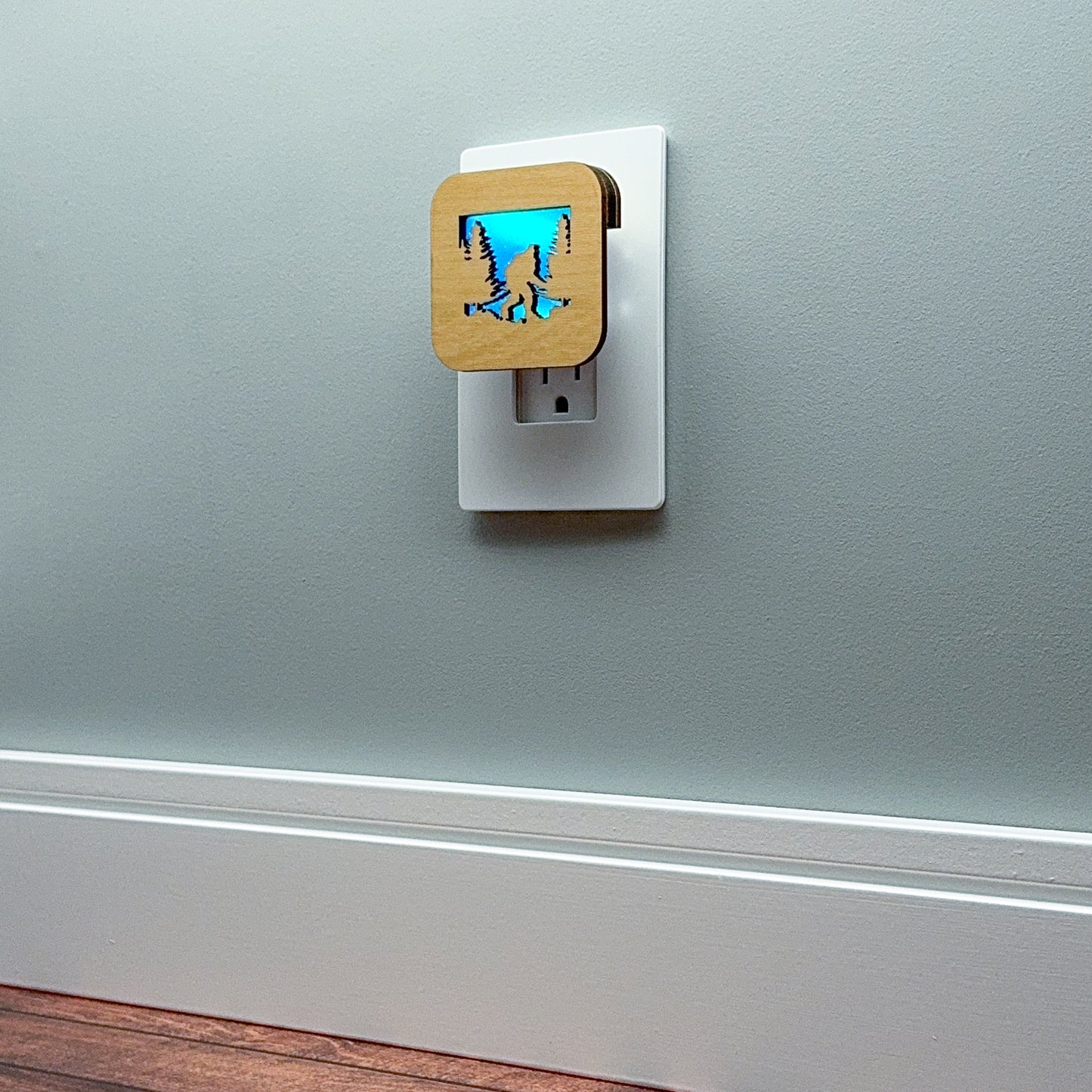 Bigfoot in the Forest Night Light