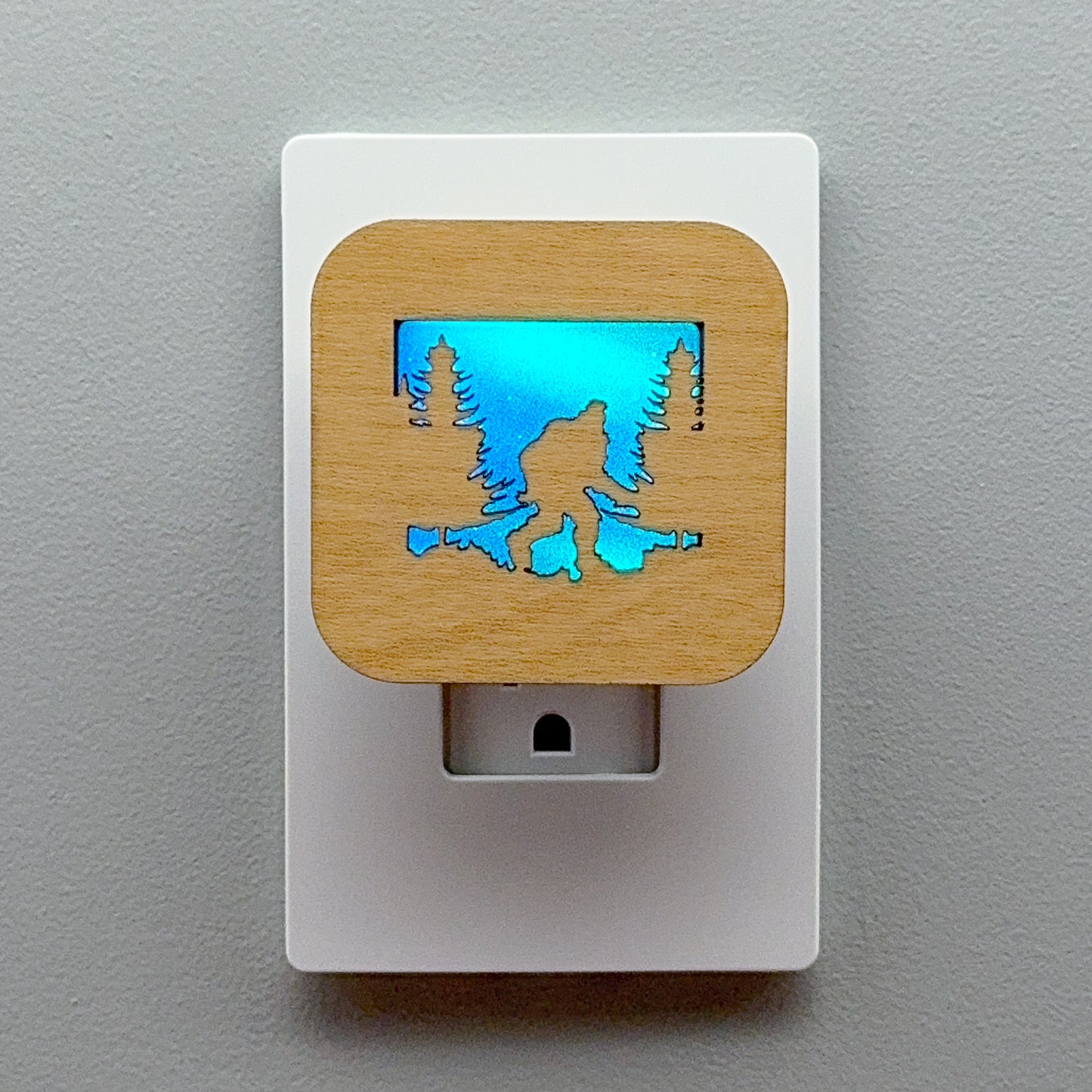 Bigfoot in the Forest Night Light