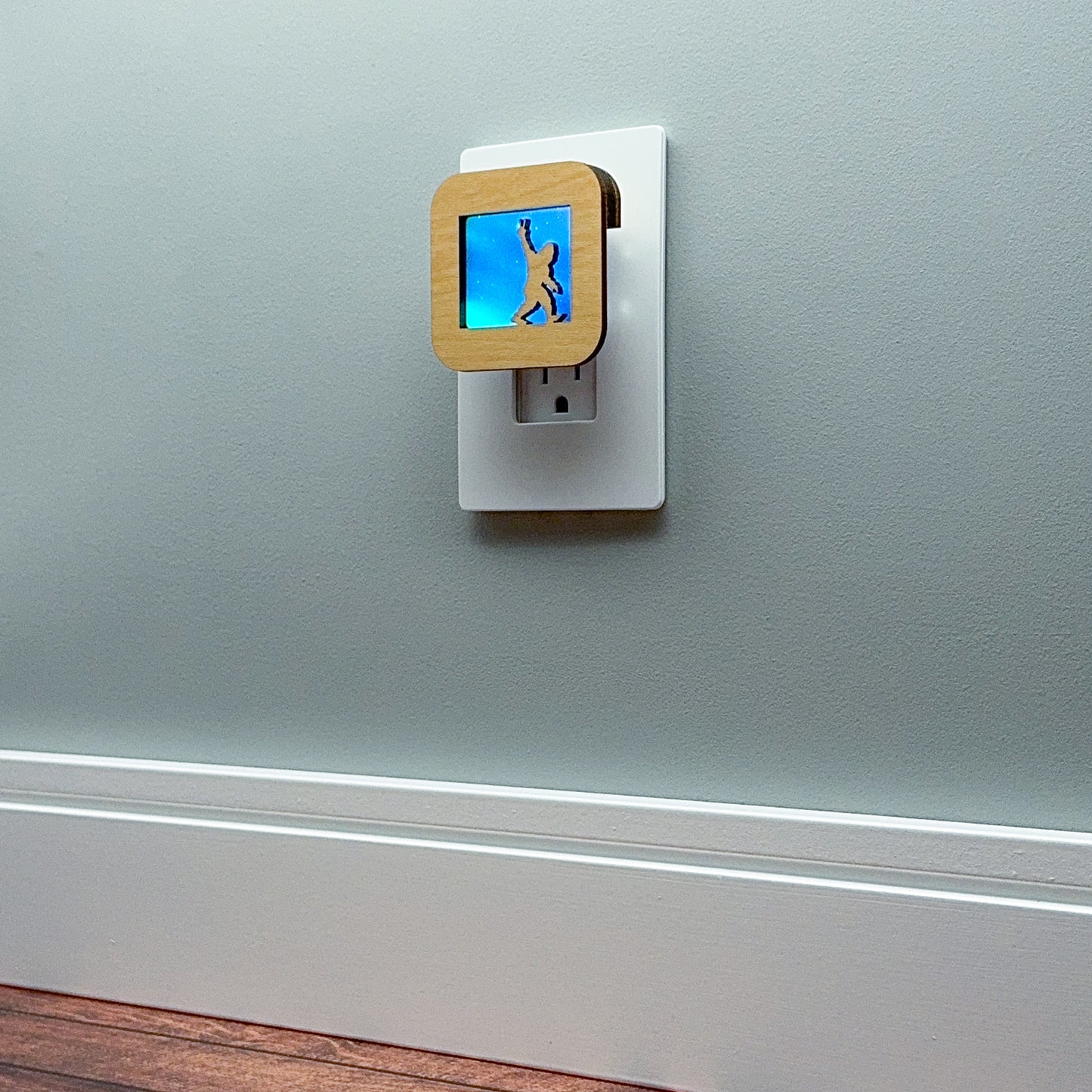 Peace Out Bigfoot Night Light