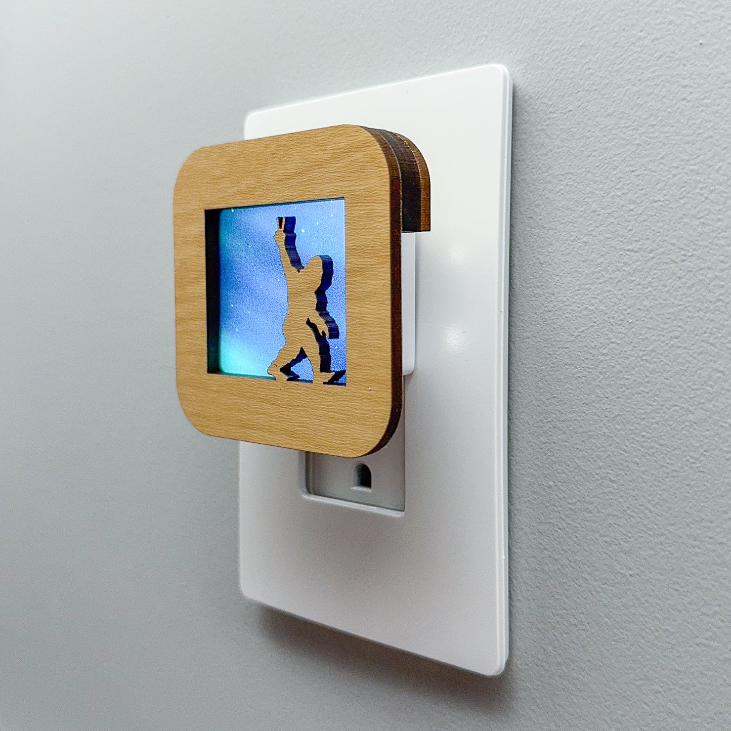 Peace Out Bigfoot Night Light