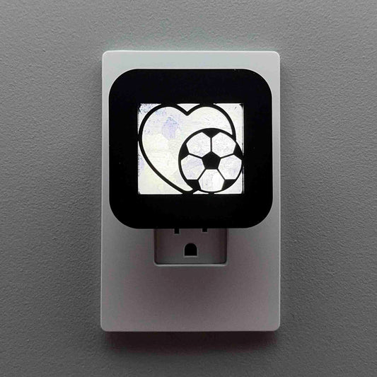 Soccer Ball Heart Night Light