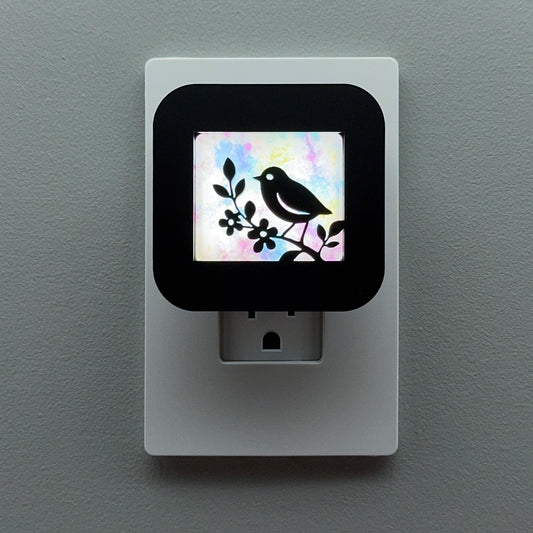 Bird on Flowering Branch Night Light