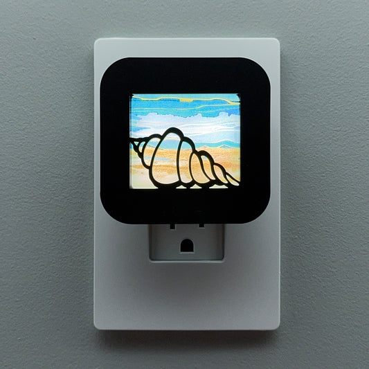 Conch Shell on the Beach Night Light