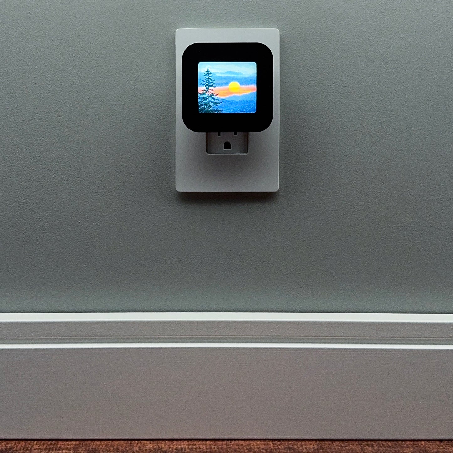 Mountain Sunset Night Light