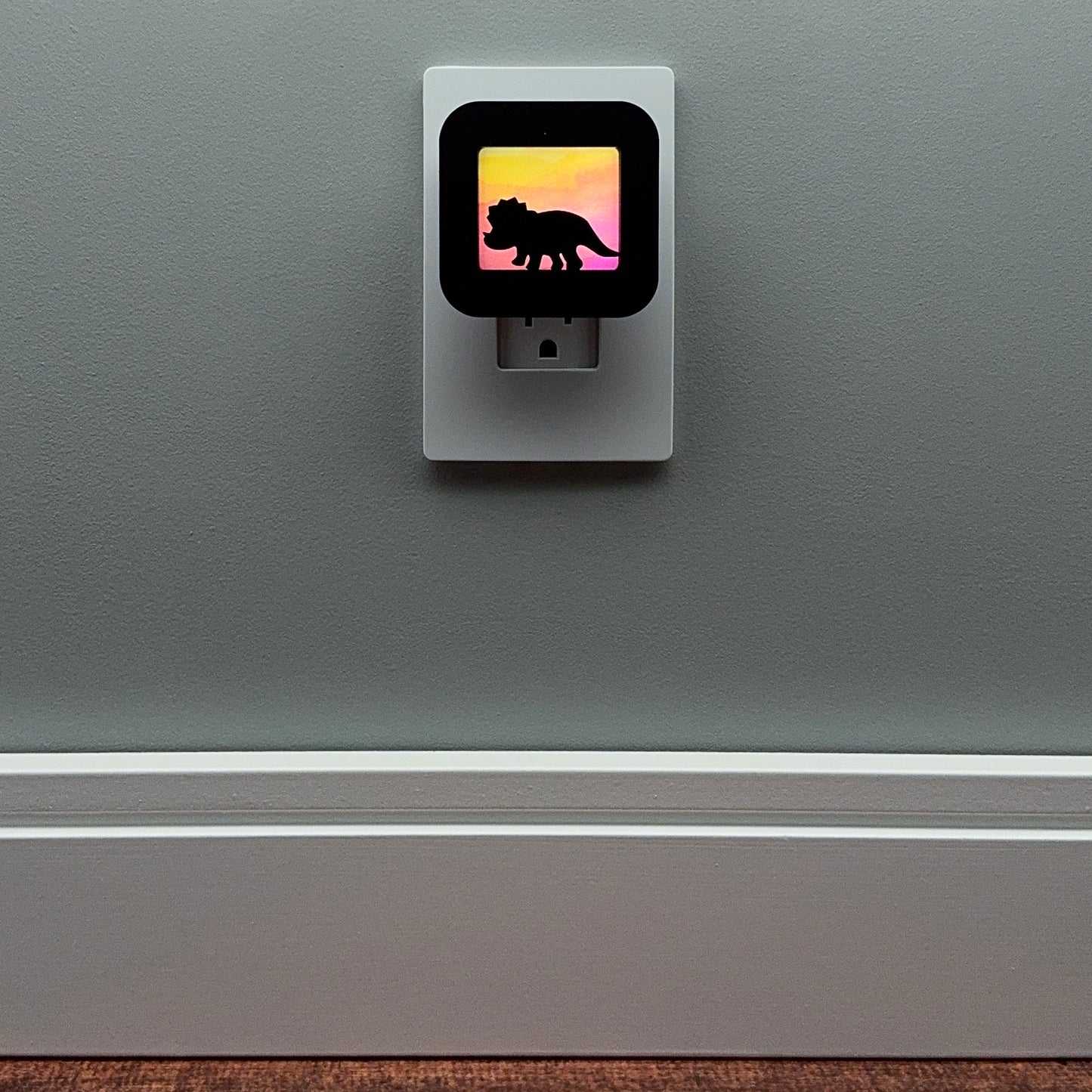 Dinosaur Night Light - Triceratops