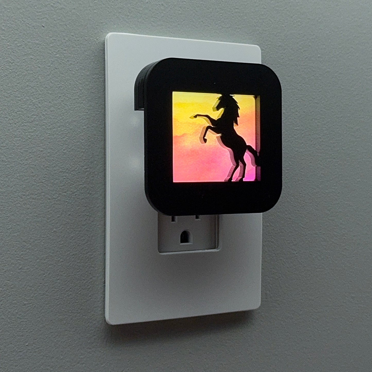 Rearing Horse Night Light