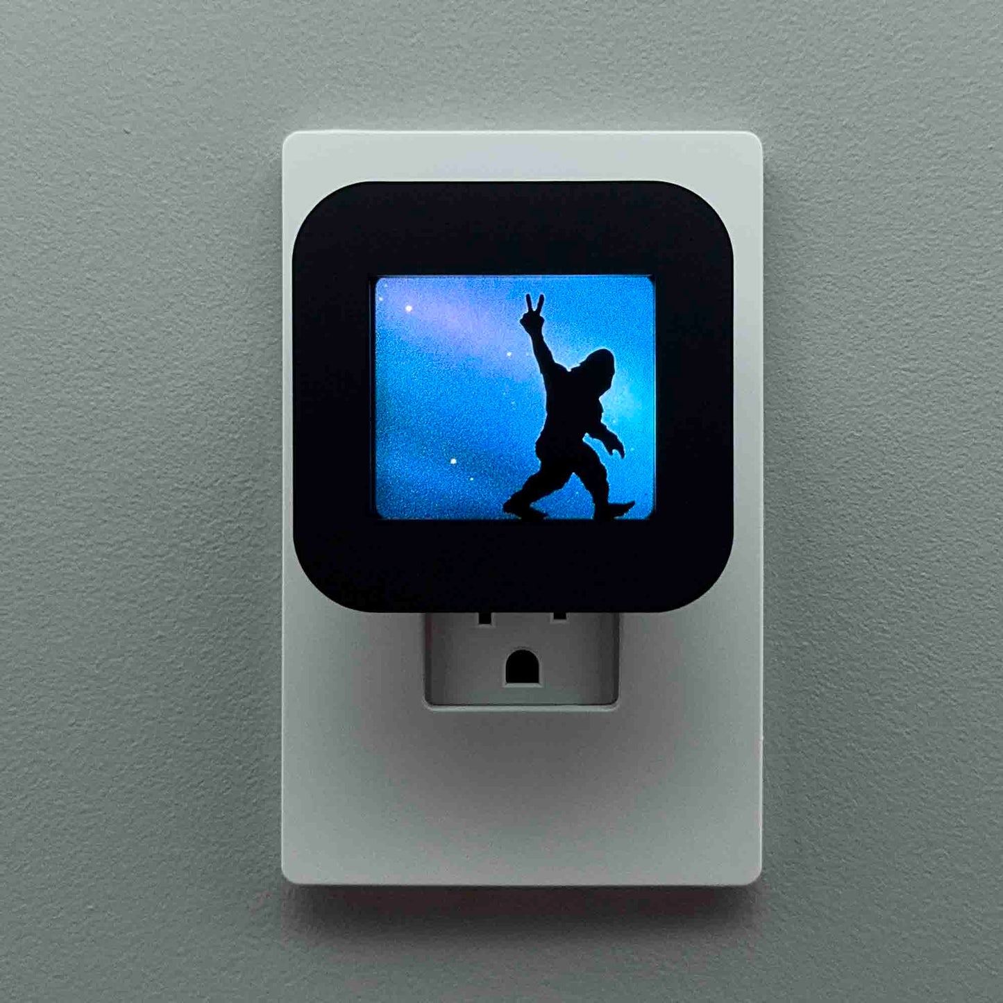 Peace Out Bigfoot Night Light