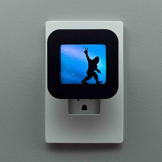 Peace Out Bigfoot Night Light