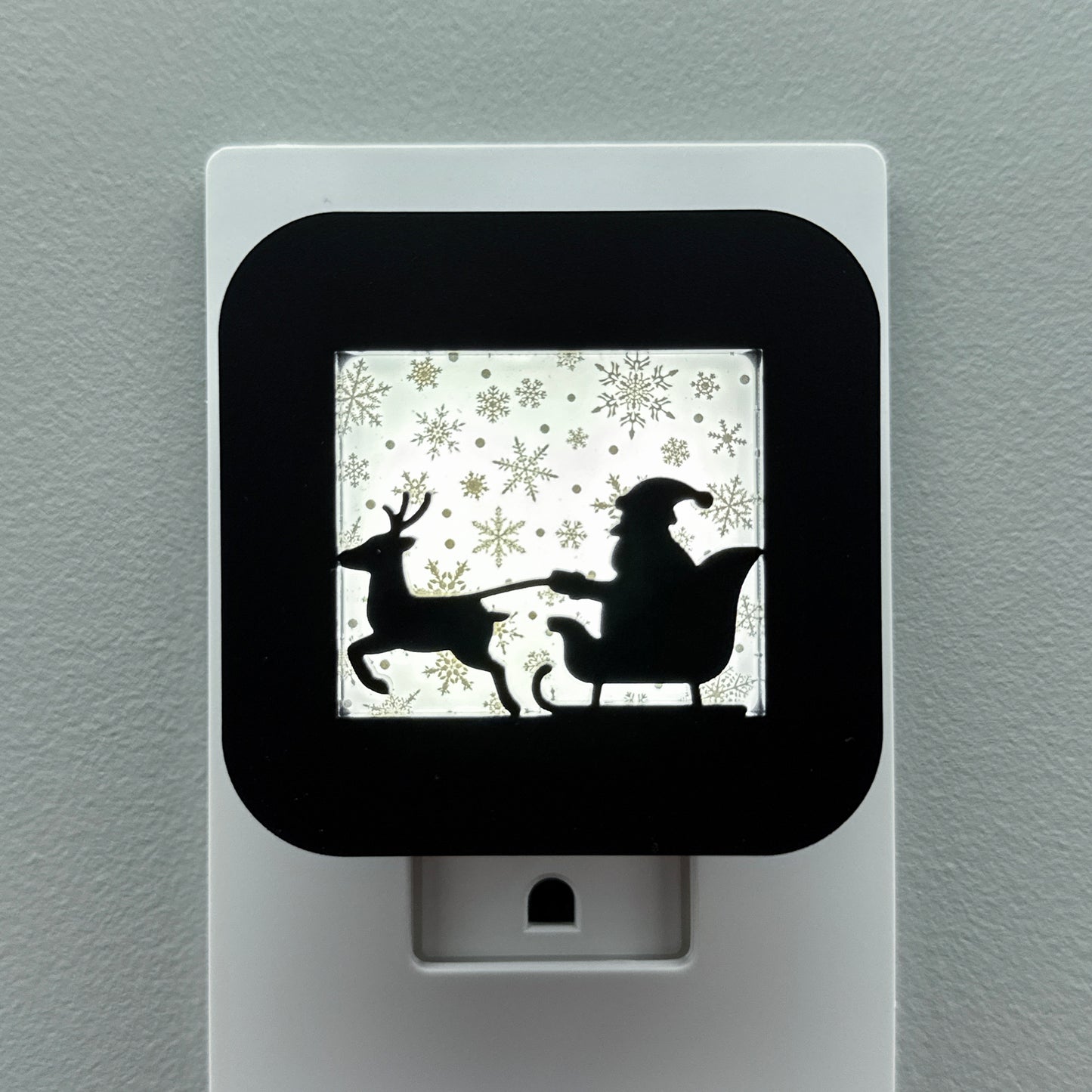 Santa's Sleigh & Reindeer Night Light