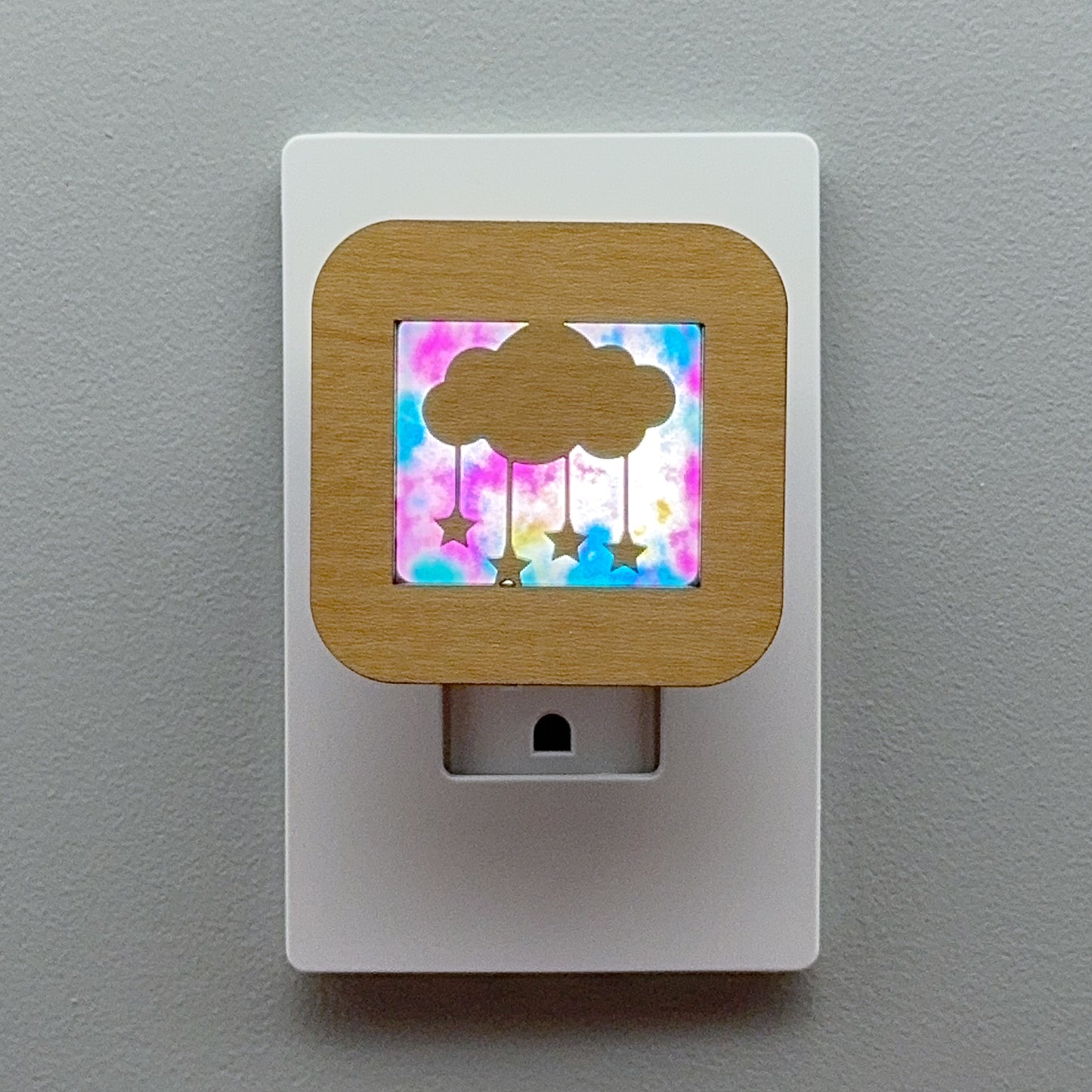 Baby Nursery Night Light - Cloud with Falling Stars