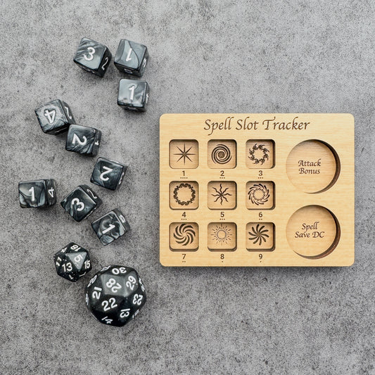 Dice Spell Slot Tracker - D30 Size for Higher Stat Characters