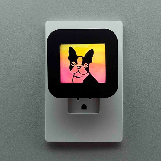 Boston Terrier Dog Night Light