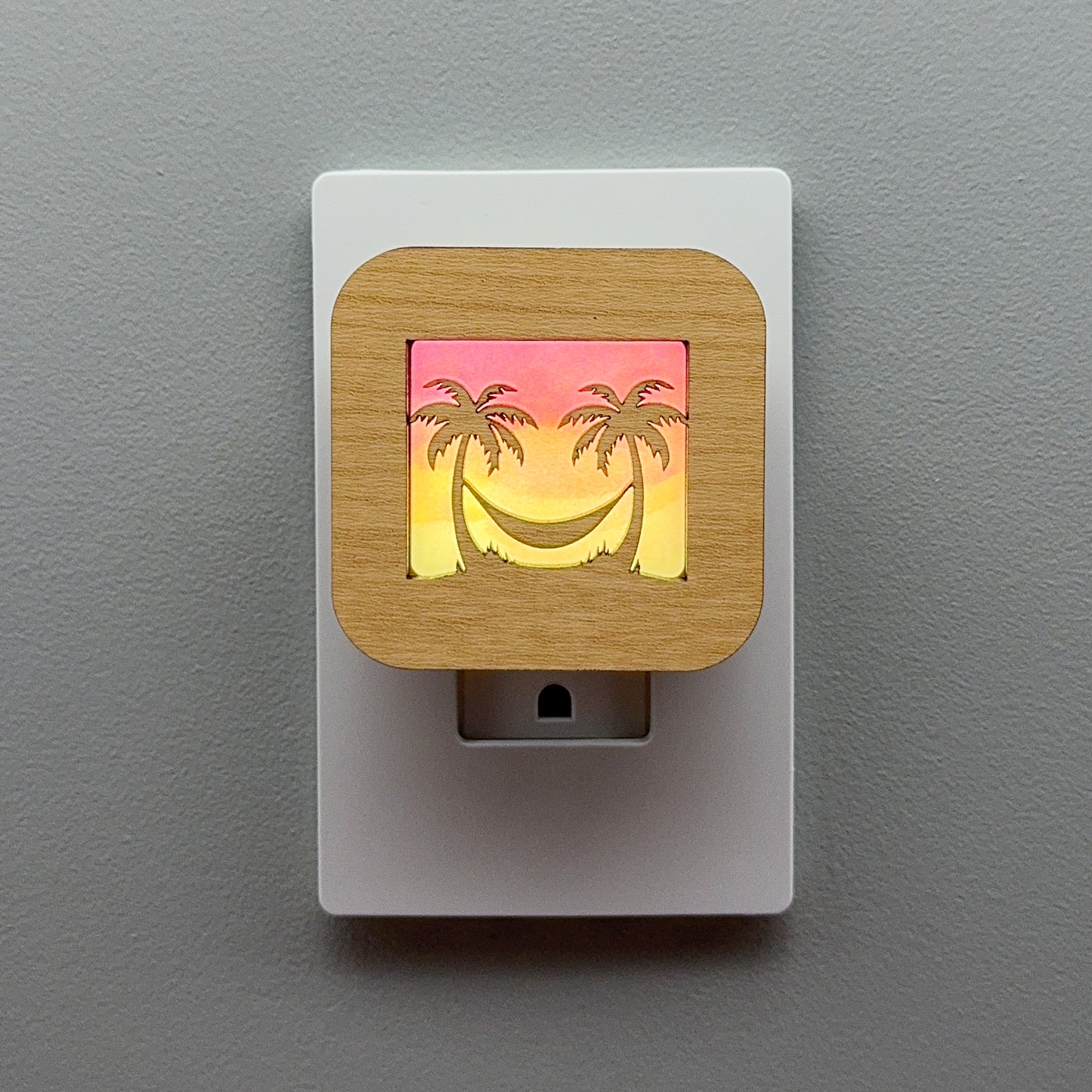 Palm Trees and Hammock Night Light