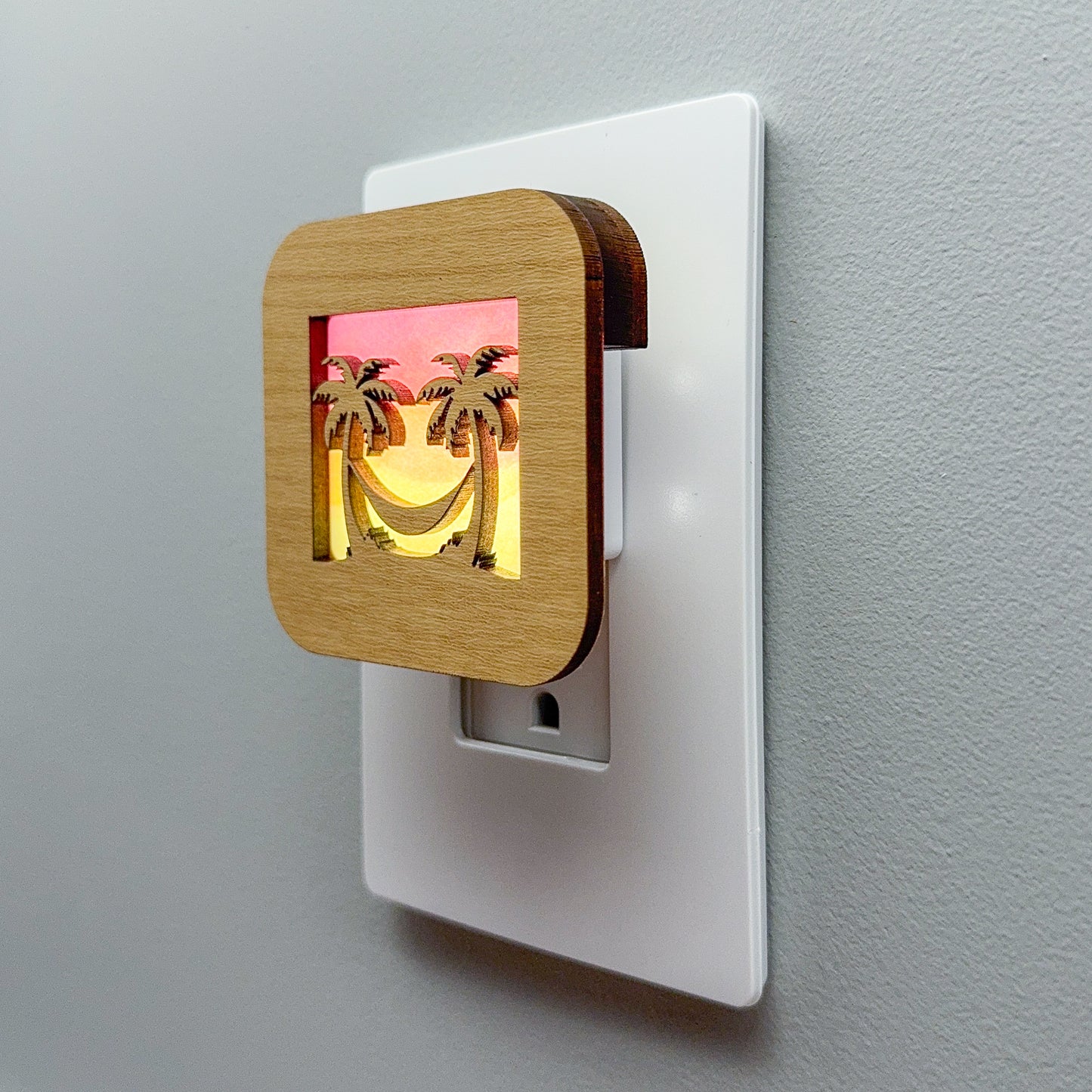 Palm Trees and Hammock Night Light