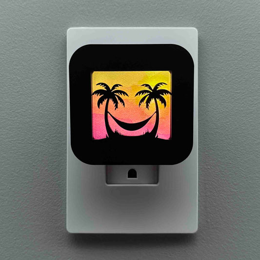 Palm Trees and Hammock Night Light