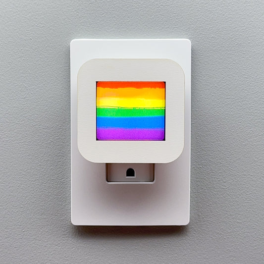 Rainbow Stripes Pride Night Light