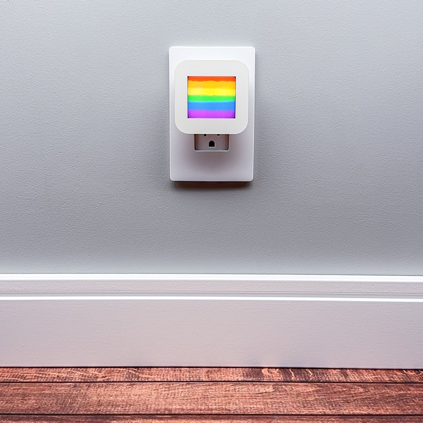 Rainbow Stripes Pride Night Light
