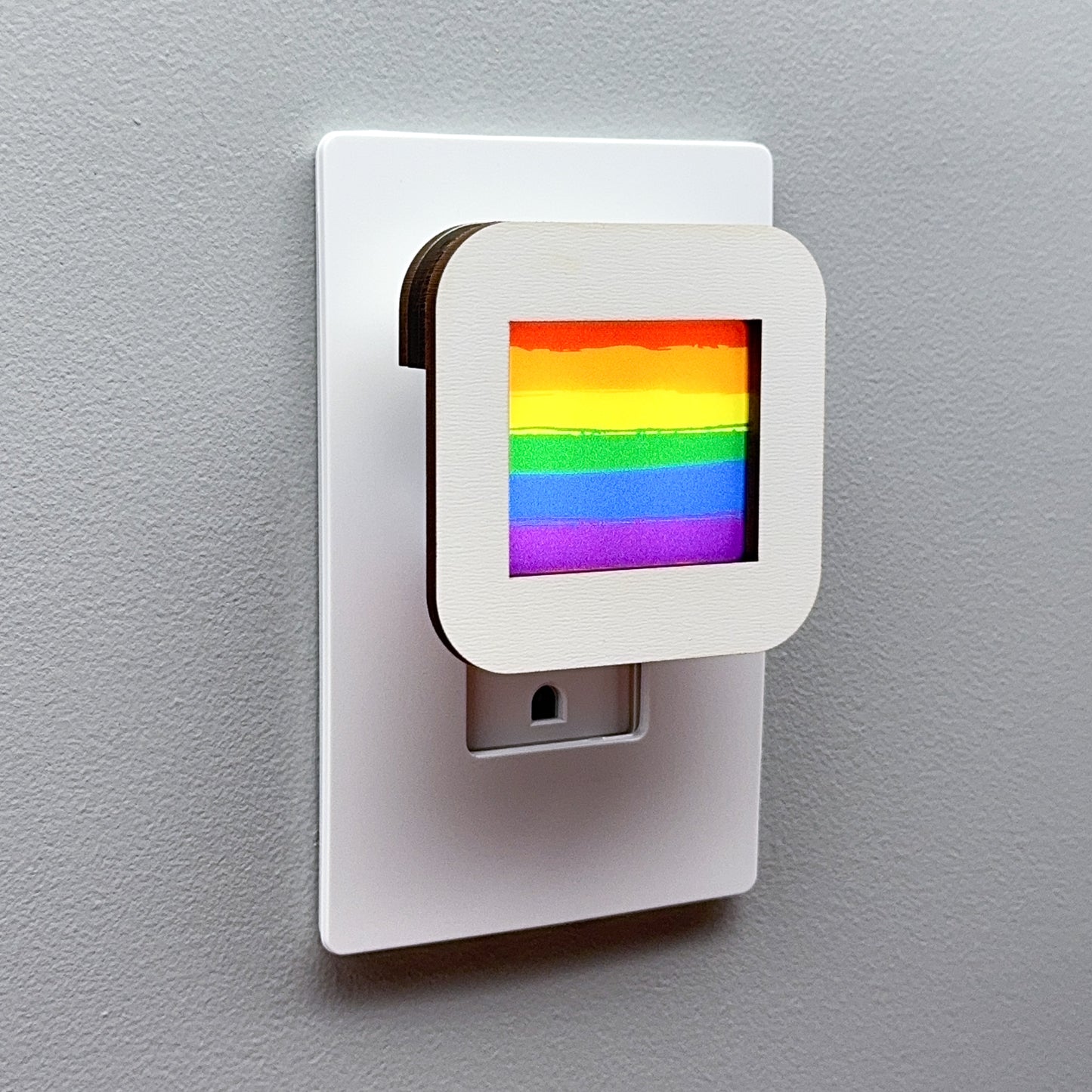 Rainbow Stripes Pride Night Light