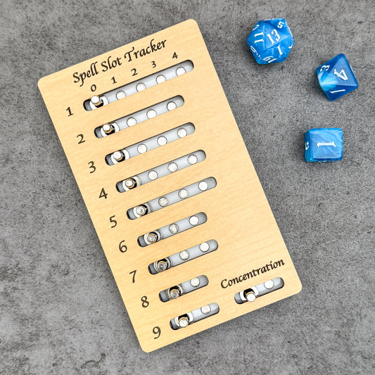 Magnetic Spell Slot Tracker