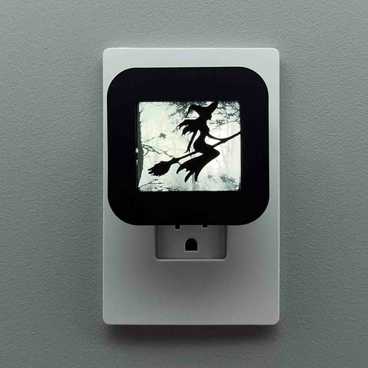 Witch in Haunted Forest Night Light