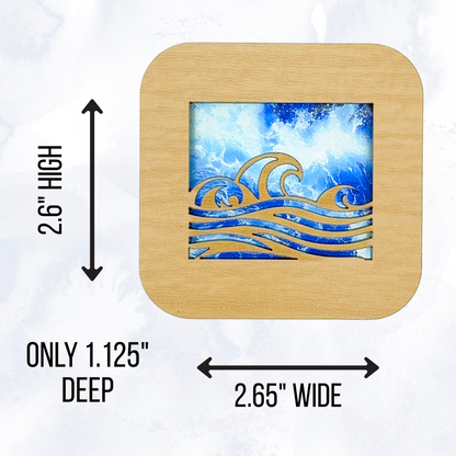 Waves Night Light with Ocean Background