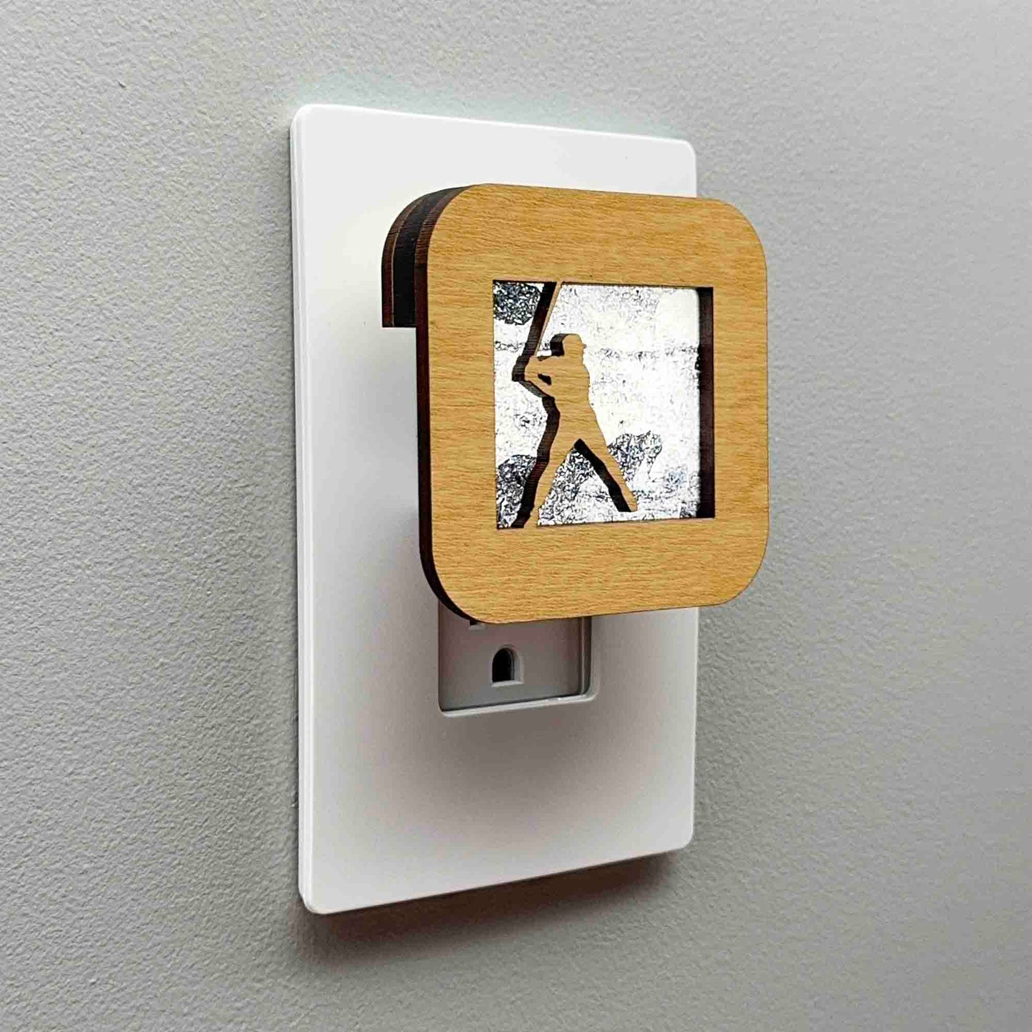 Baseball Player Night Light