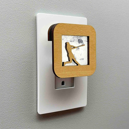 Baseball Batter Night Light
