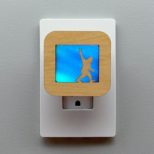 Peace Out Bigfoot Night Light