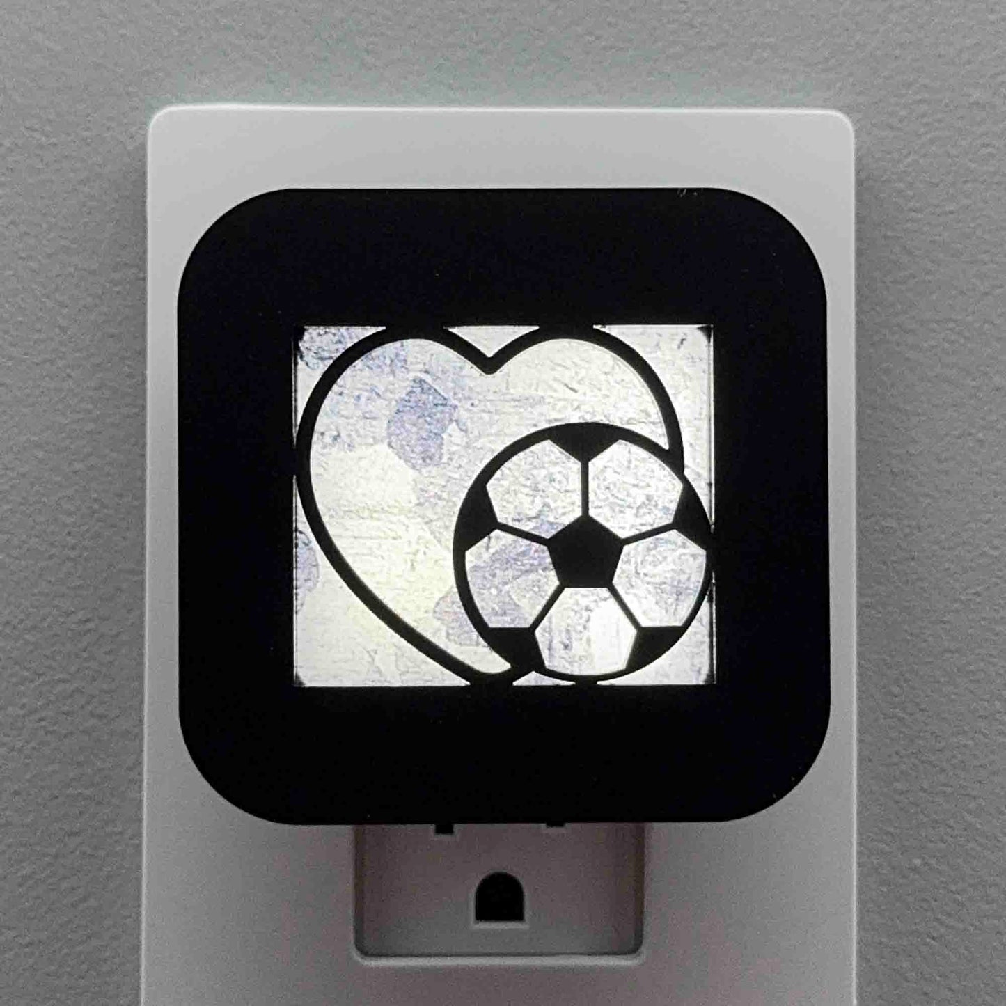 Soccer Ball Heart Night Light