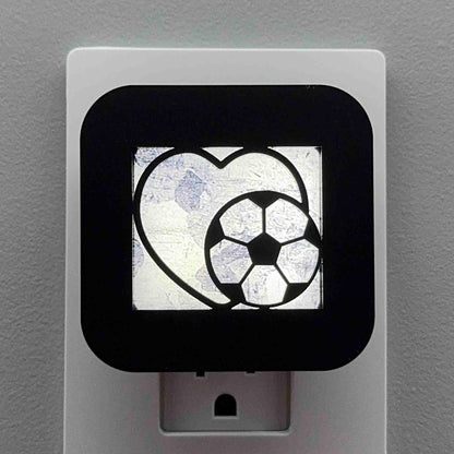 Soccer Ball Heart Night Light