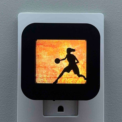 Female Basketball Player Night Light