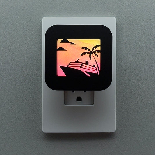 Tropical Cruise Ship Night Light