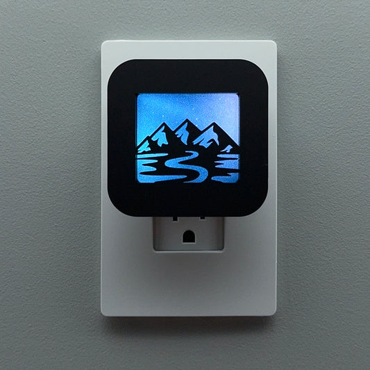 Mountain and River Night Light