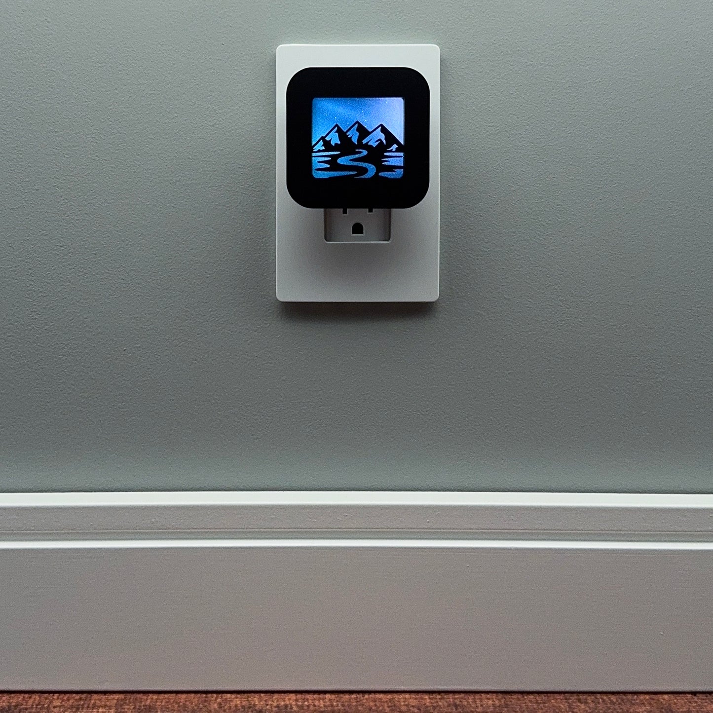 Mountain and River Night Light