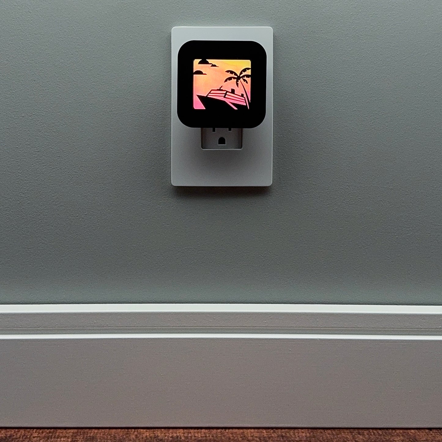 Tropical Cruise Ship Night Light