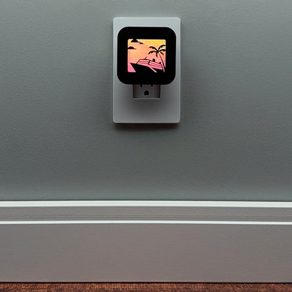 Tropical Cruise Ship Night Light