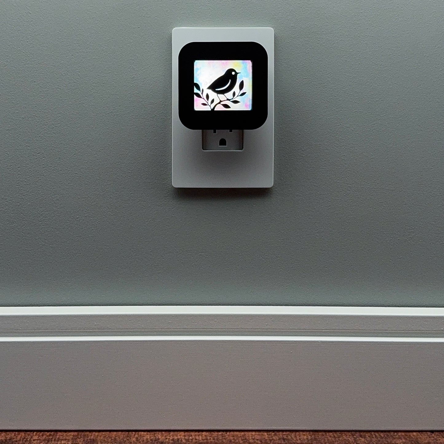 Cute Bird in Tree Night Light