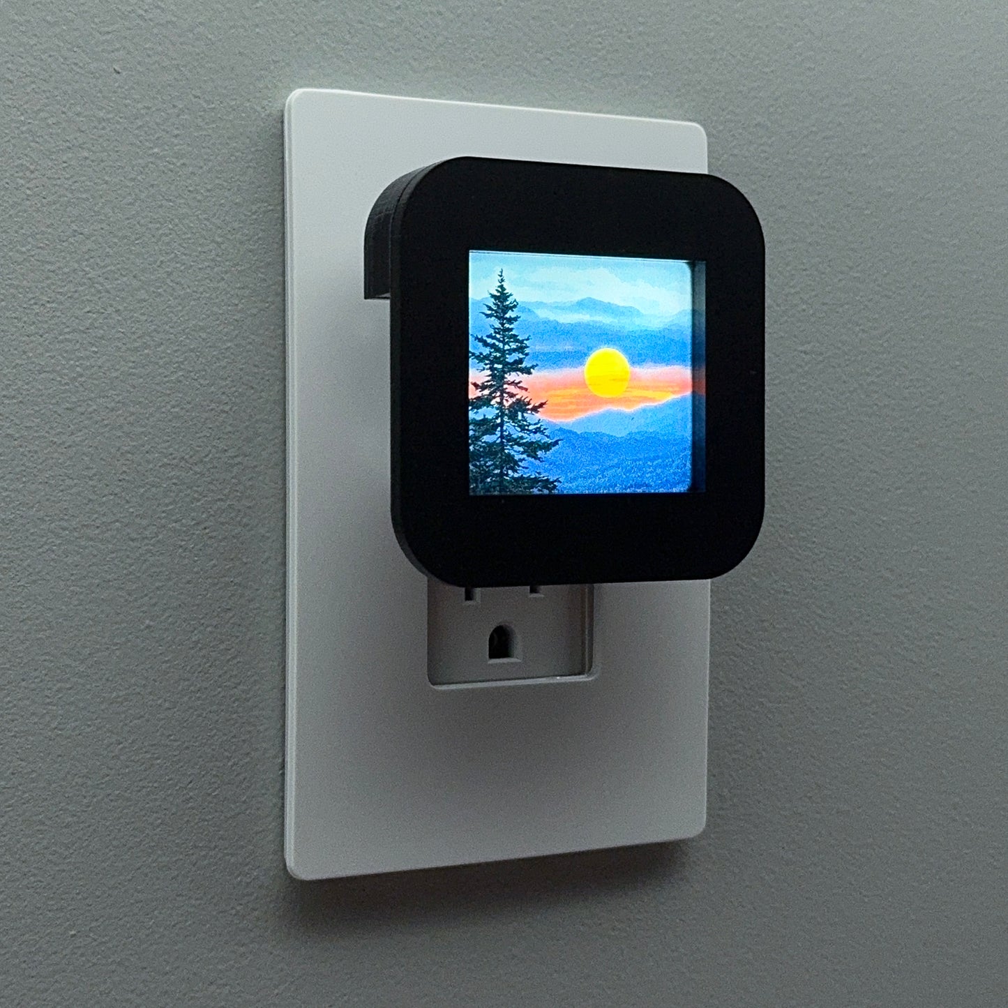 Mountain Sunset Night Light