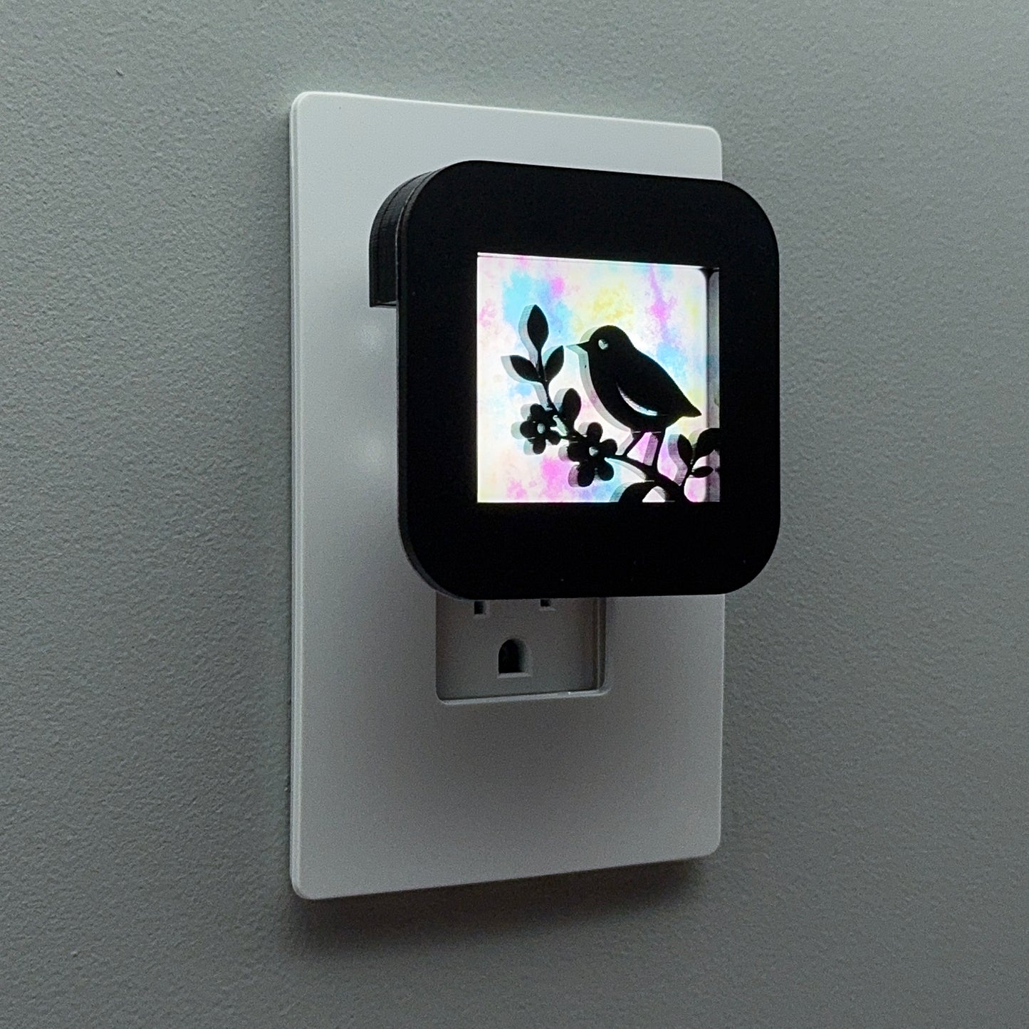 Bird on Flowering Branch Night Light