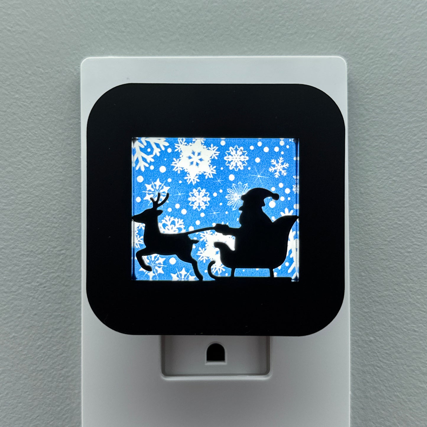 Santa's Sleigh & Reindeer Night Light