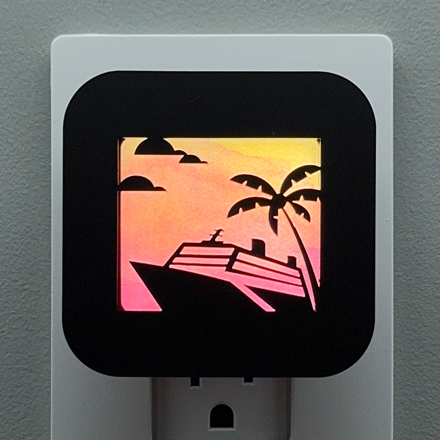 Tropical Cruise Ship Night Light