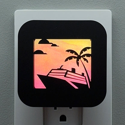 Tropical Cruise Ship Night Light
