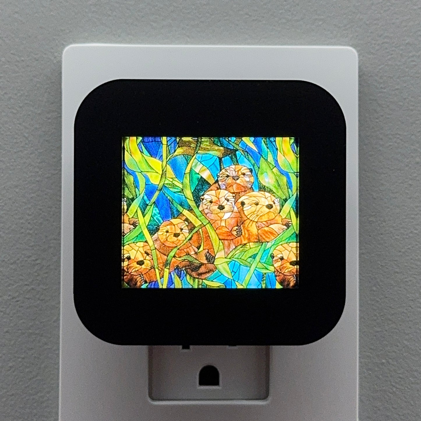 Otter Stained Glass Night Light