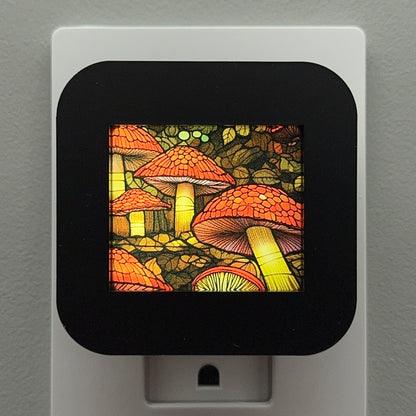 Mushroom Stained Glass Night Light