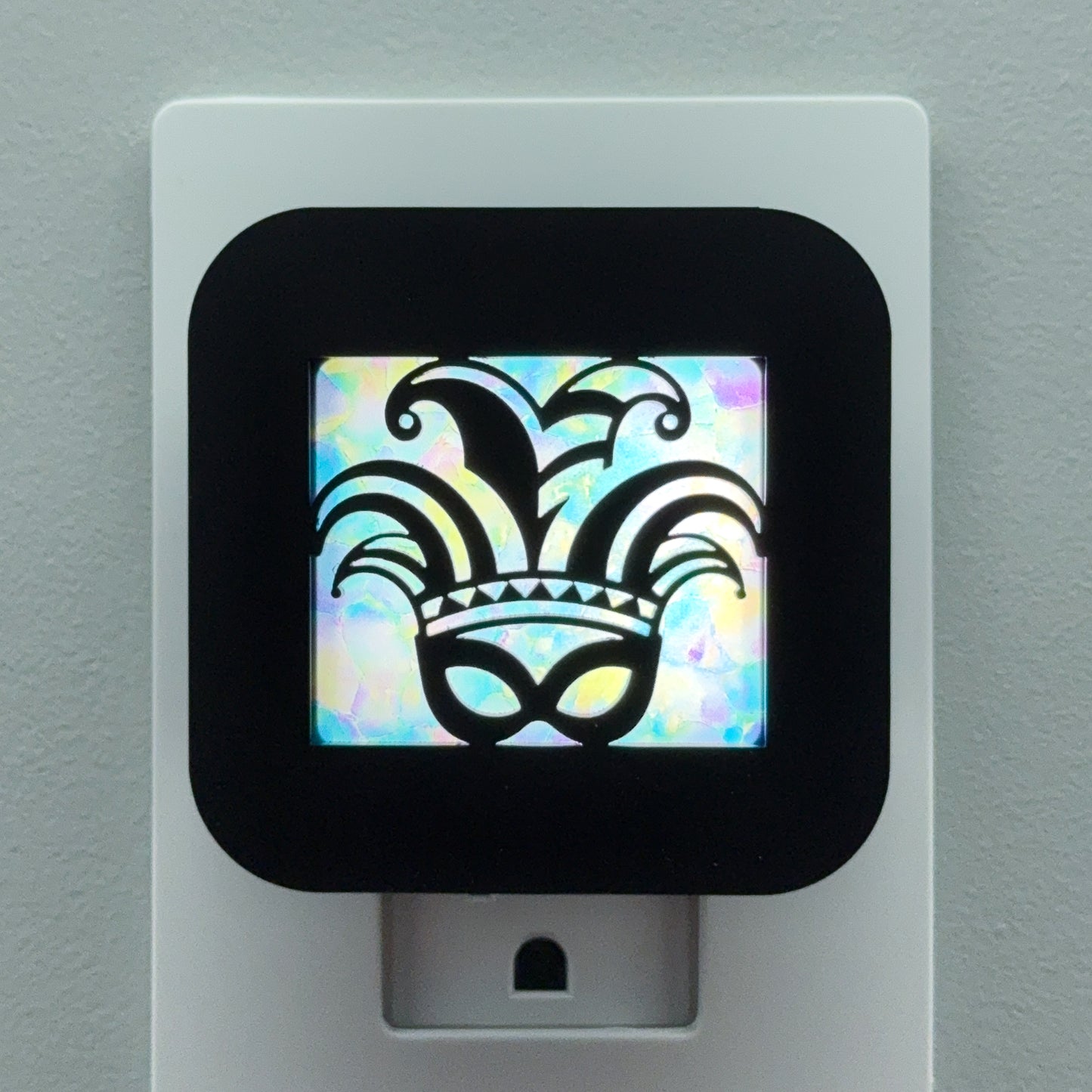 Mardi Gras Jester Mask Night Light