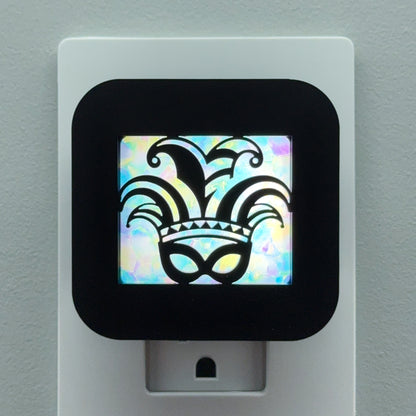 Mardi Gras Jester Mask Night Light