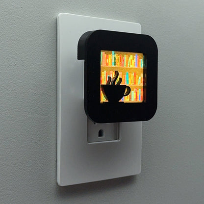 Coffee or Tea in Library Night Light